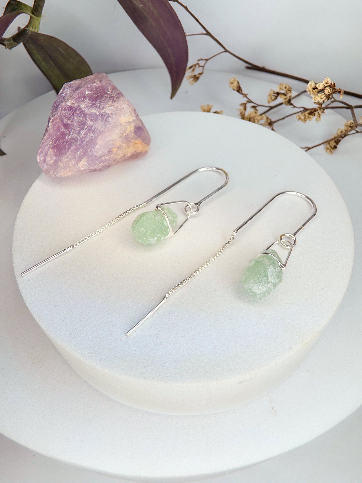 Brinco Netuno - Quartzo Verde