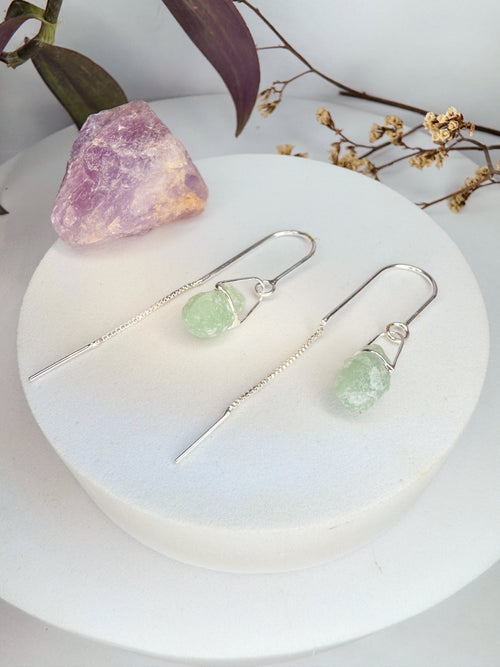 Brinco Netuno - Quartzo Verde