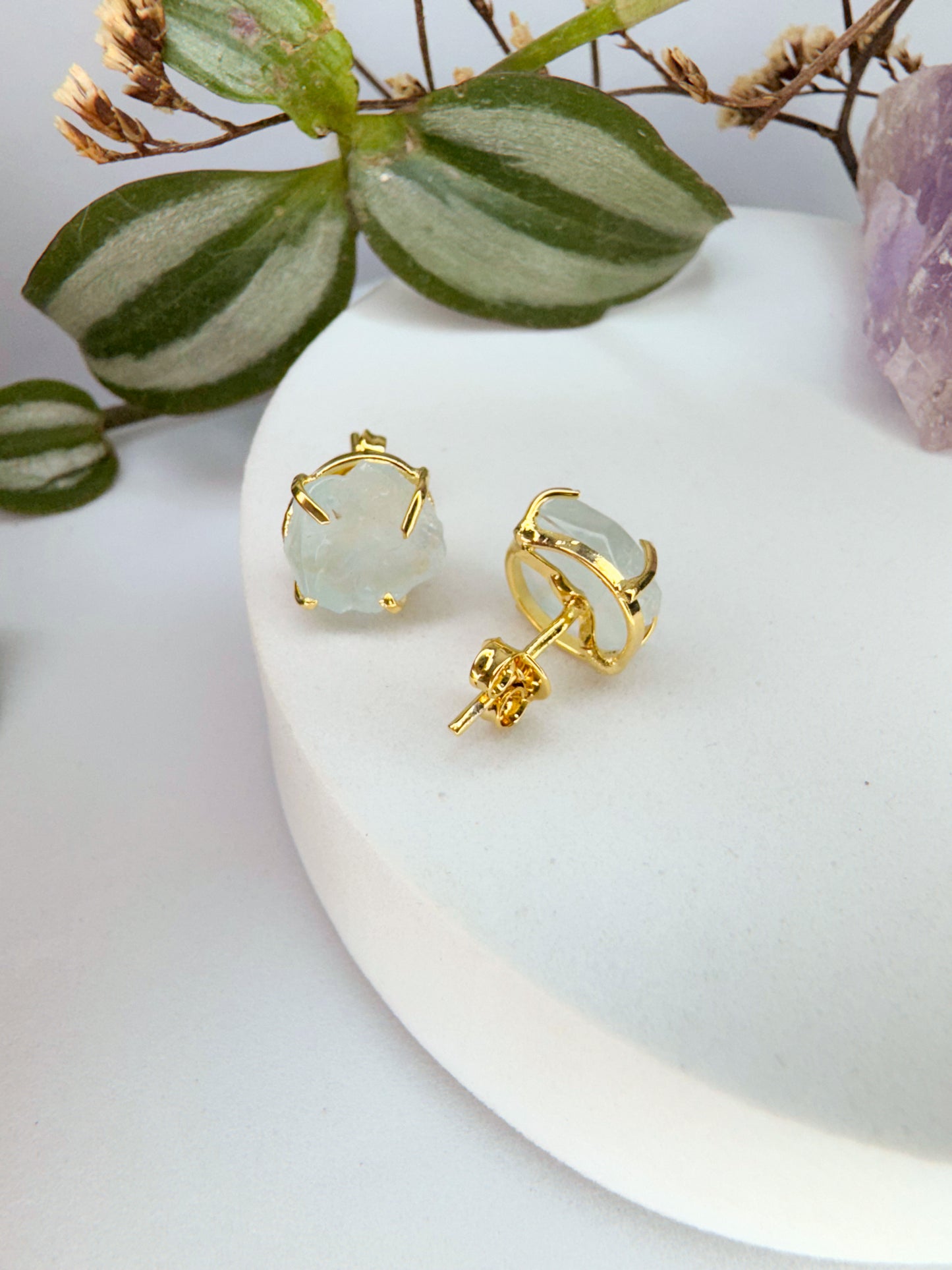 Brinco magia - agua marinha