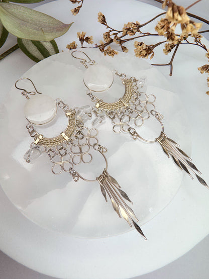 Brinco Nostalgia - Quartzo transparente