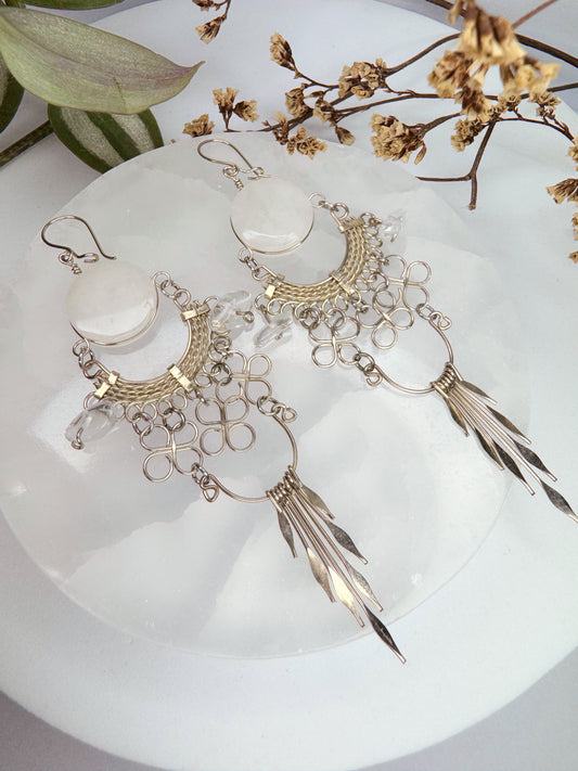 Brinco Nostalgia - Quartzo transparente