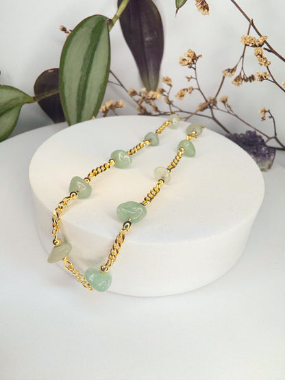 Choker Luar - Quartzo Verde