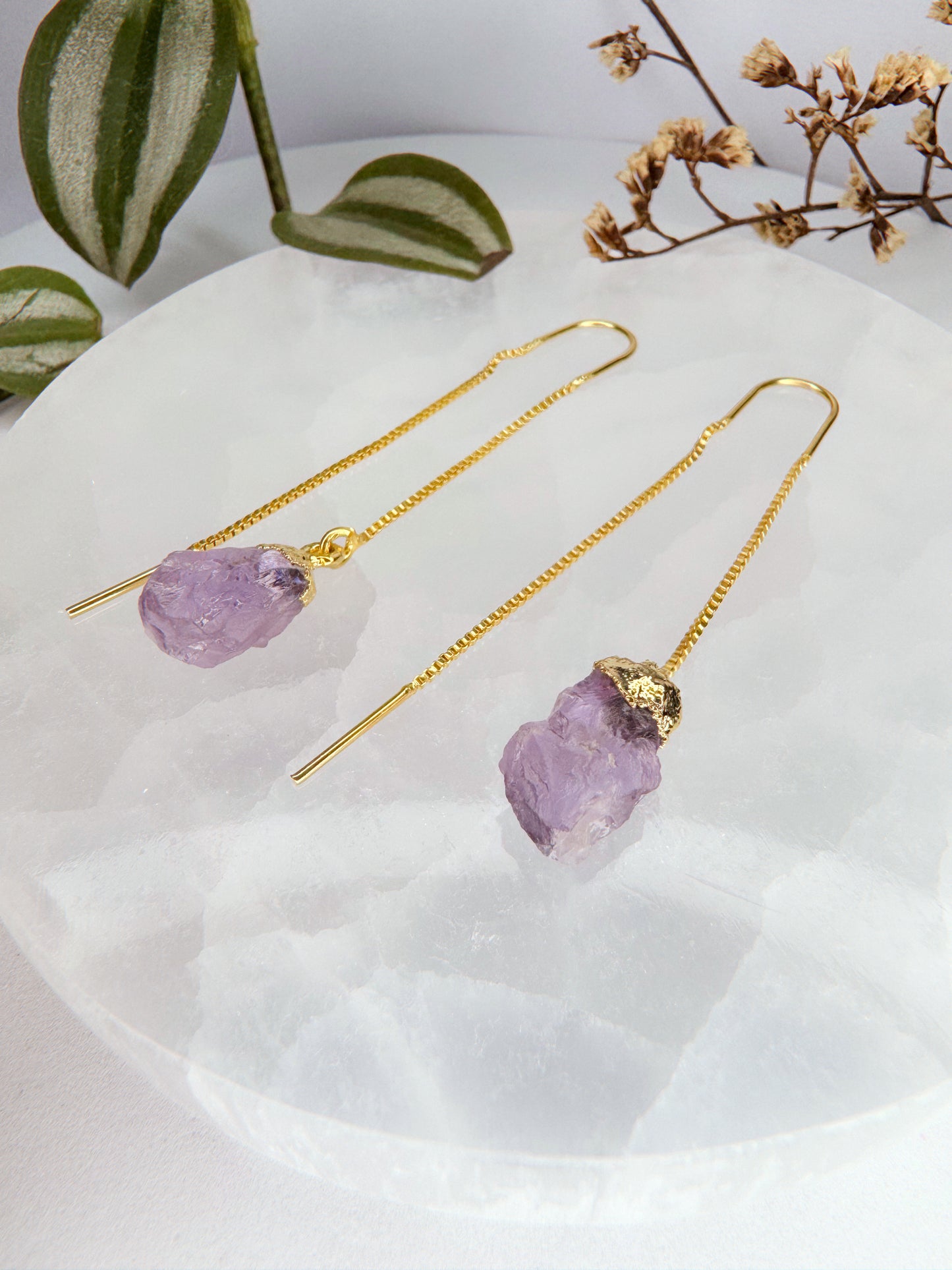 Brinco zen - Ametista bruto