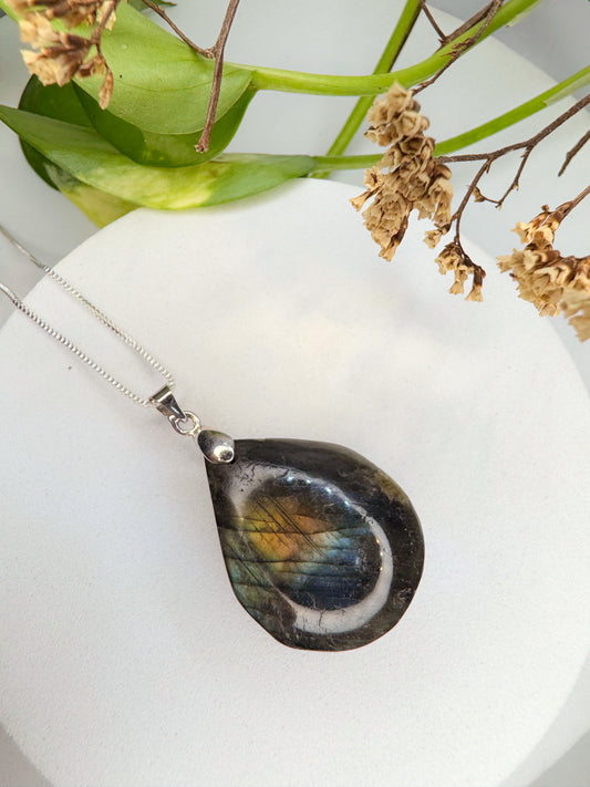 Colar urano - Labradorita