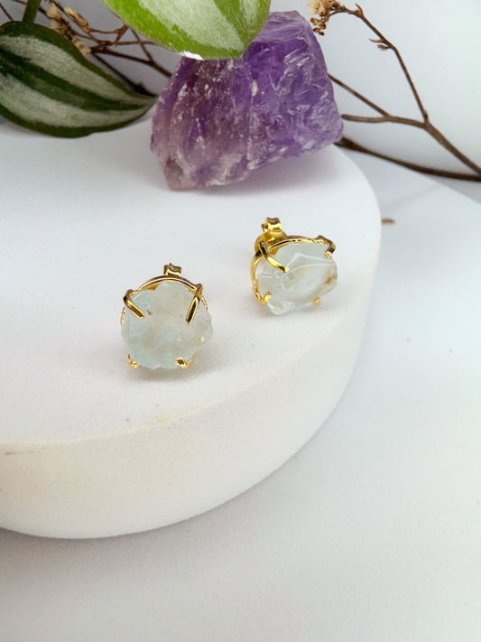 Brinco magia - agua marinha