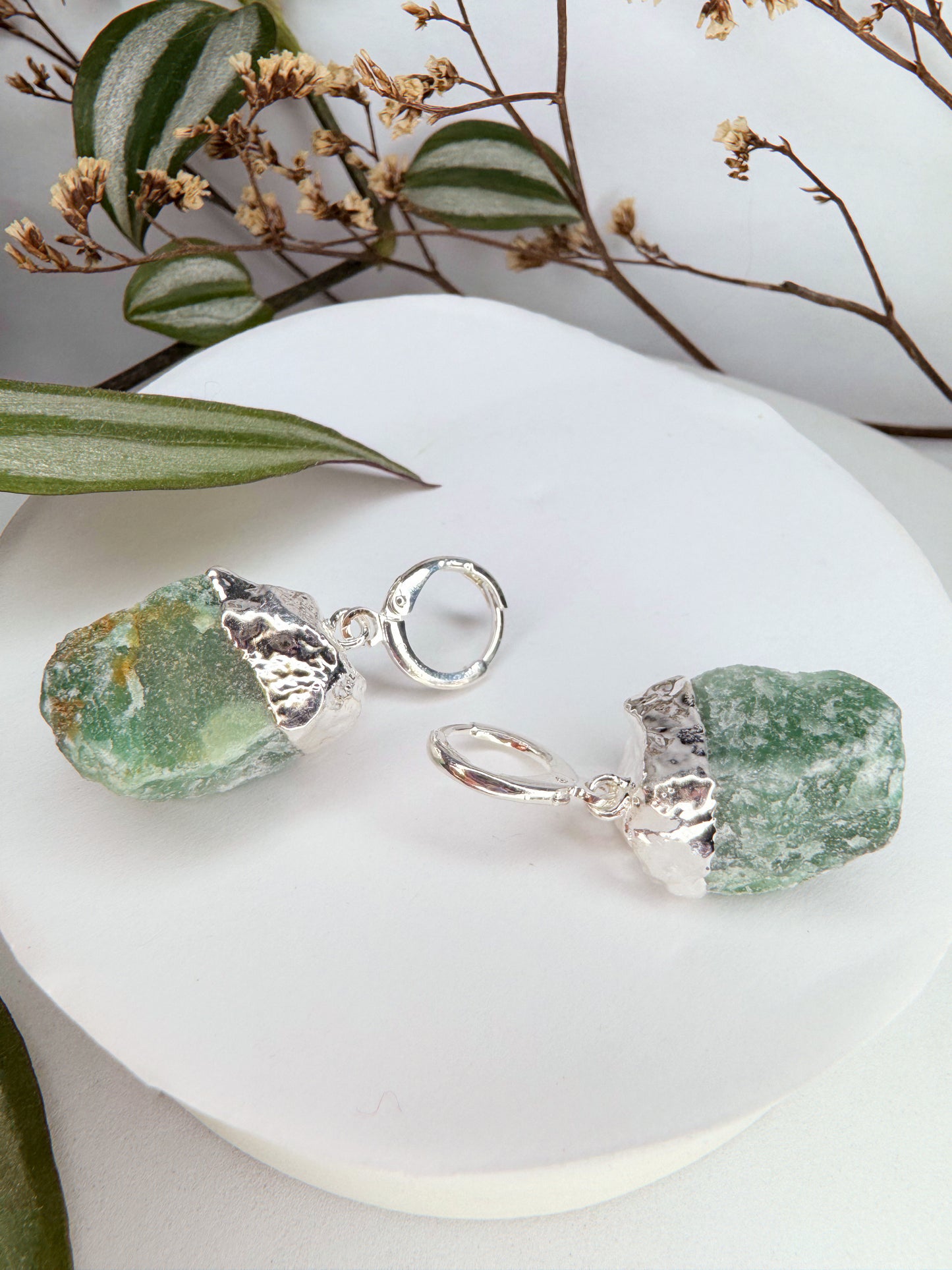 Brinco júpiter - Quartzo Verde