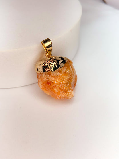 Pingente alma - Calcita Laranja