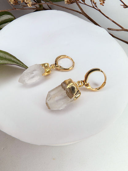 Brinco Júpiter - Quartzo de cristal bruto