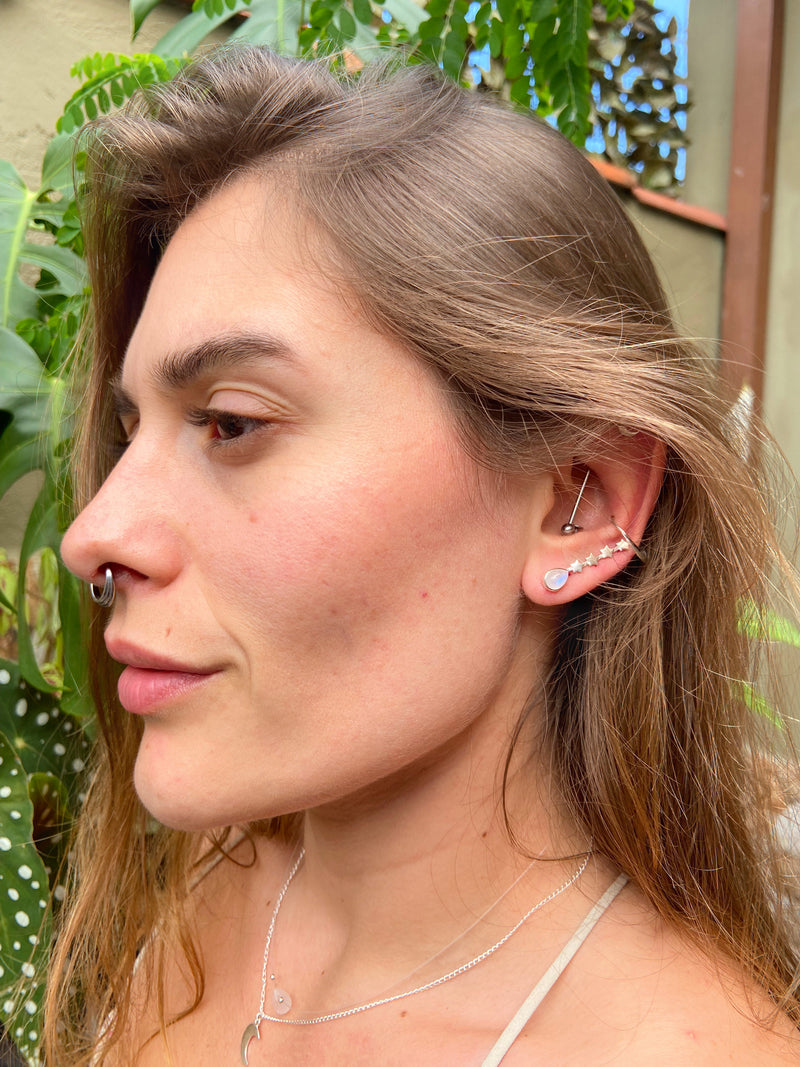 Brinco Ear cuff - Pedra da Lua