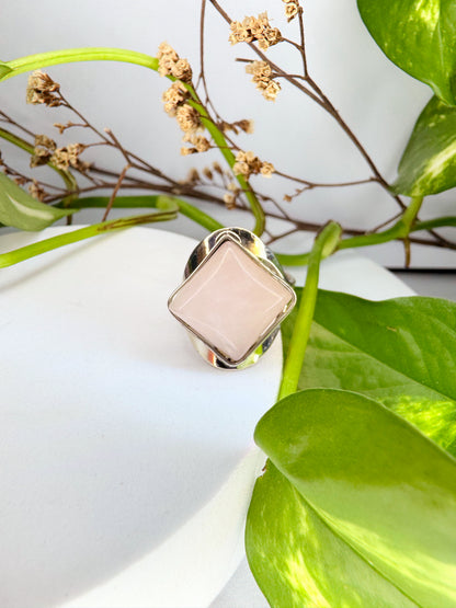Anel Aura - Quartzo rosa