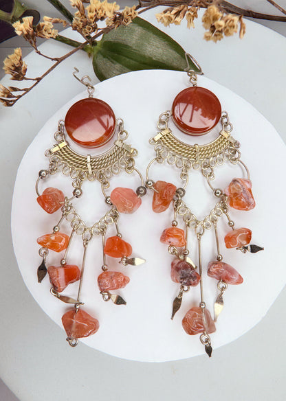 Brinco nostalgia - Cornalina