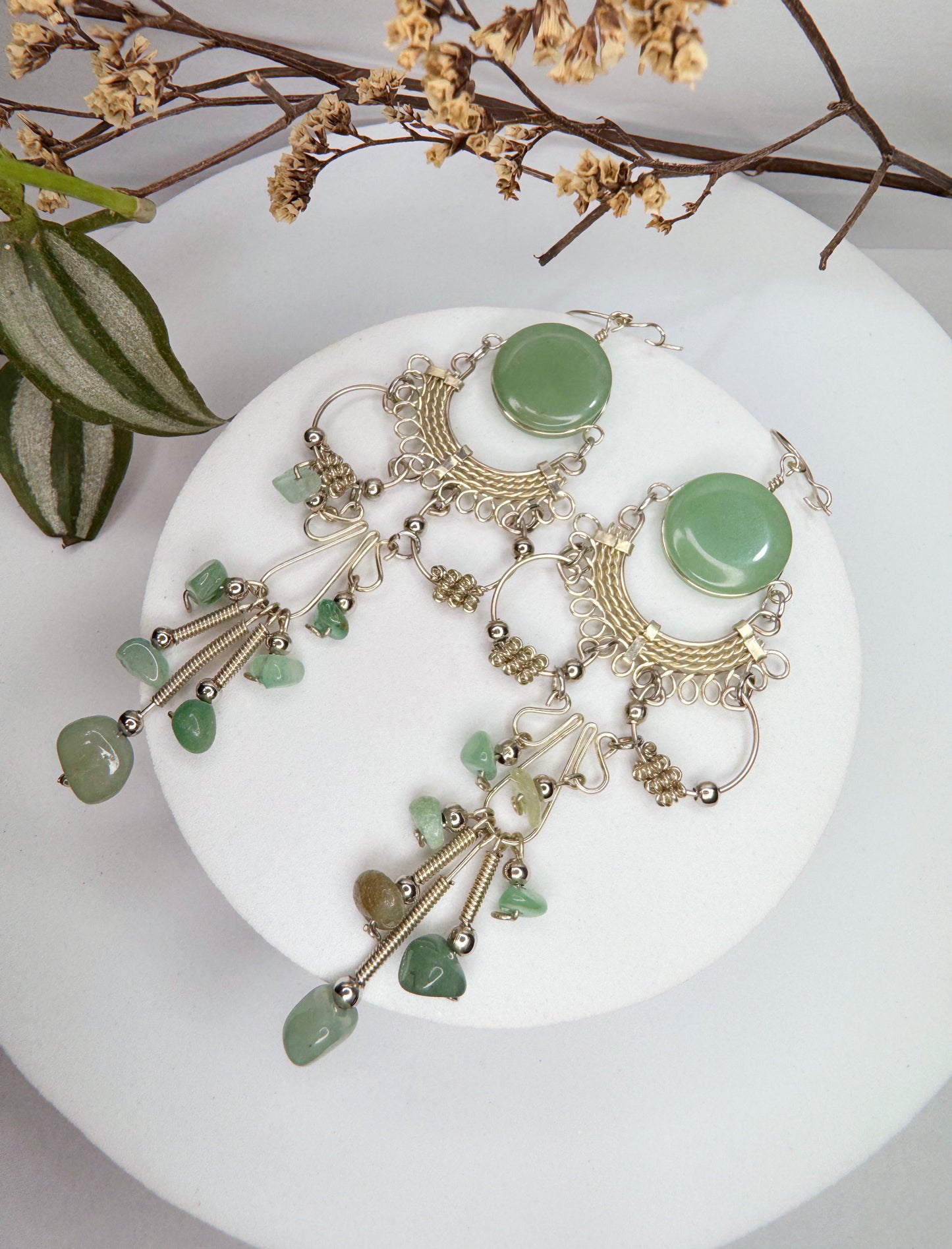 Brinco nostalgia - Quartzo verde