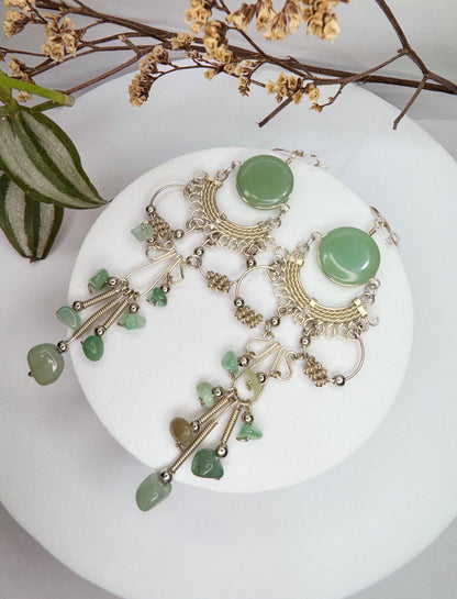 Brinco nostalgia - Quartzo verde