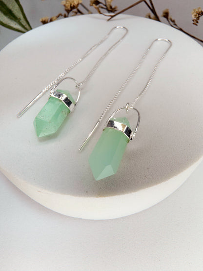 Brinco zen - Crisoprásio lapidado