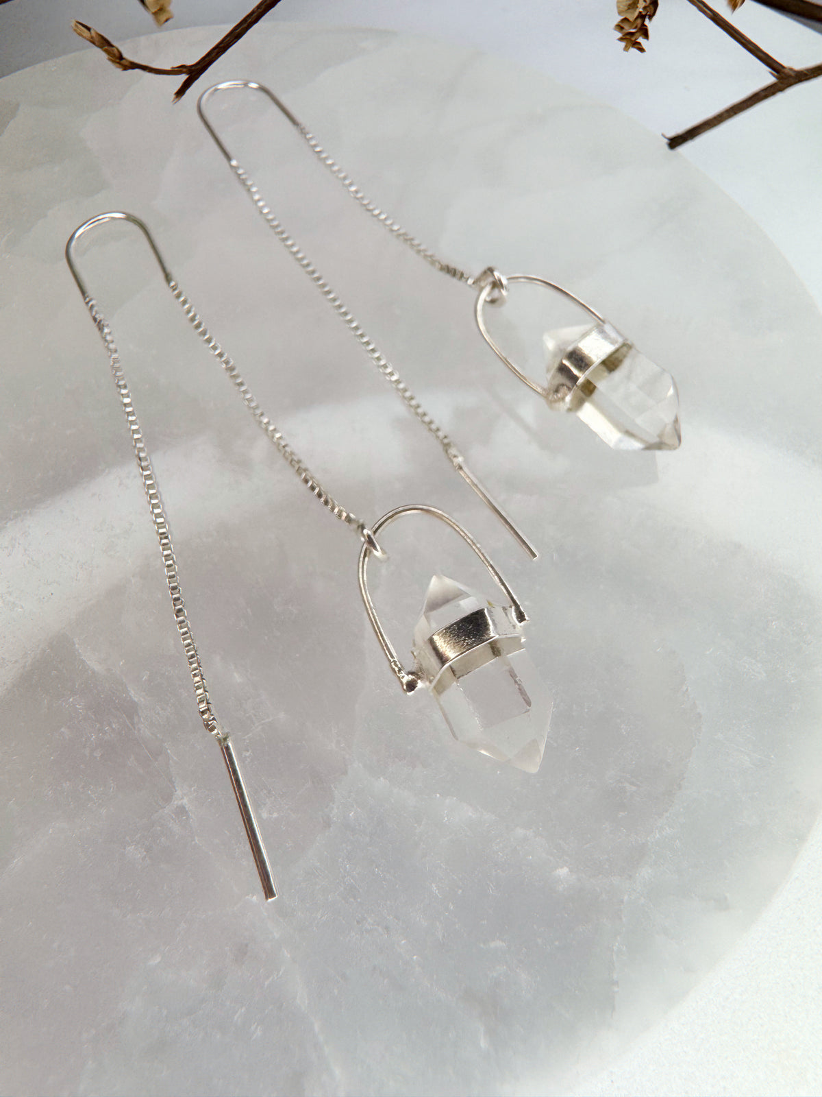 Brinco zen - Quartzo de Cristal