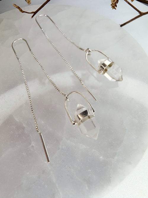 Brinco zen - Quartzo de Cristal
