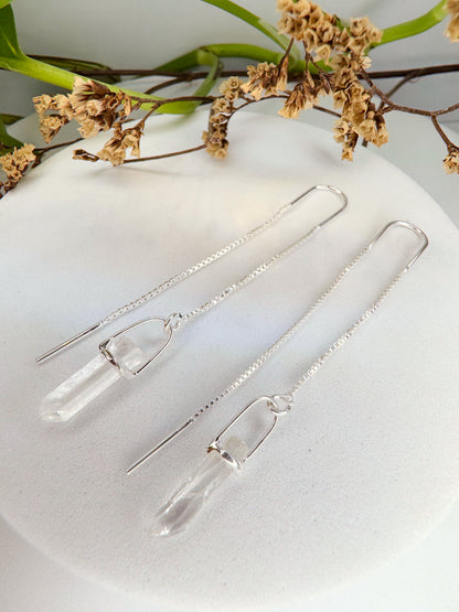 Brinco zen - Quartzo de Cristal
