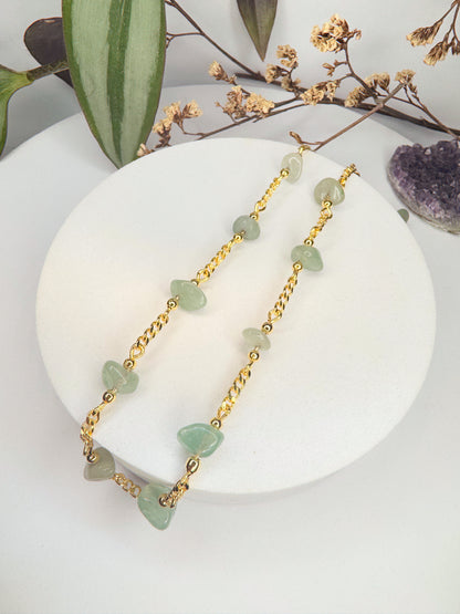 Choker Luar - Quartzo Verde