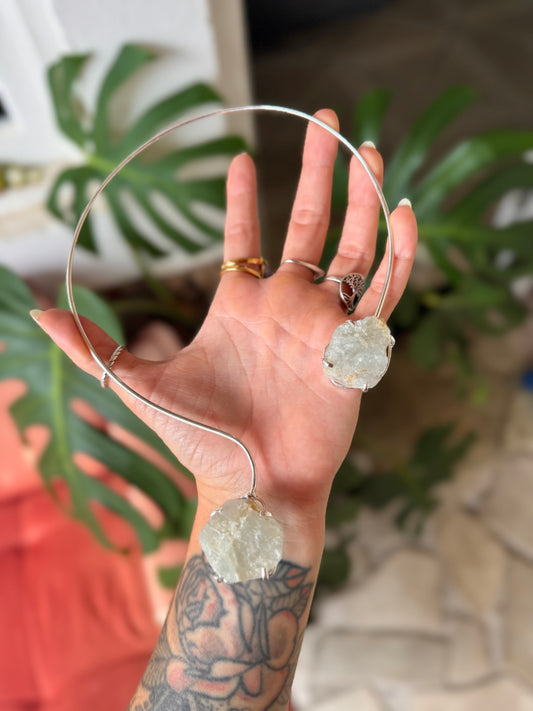 Choker Espaço - Agua marinha