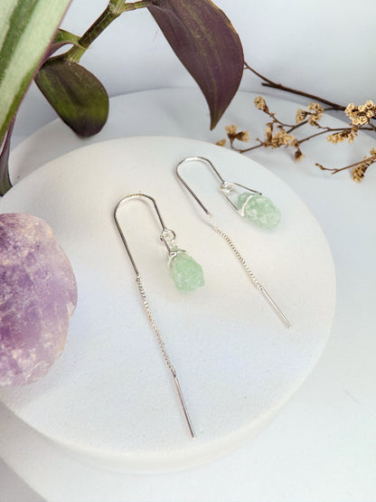 Brinco Netuno - Quartzo Verde