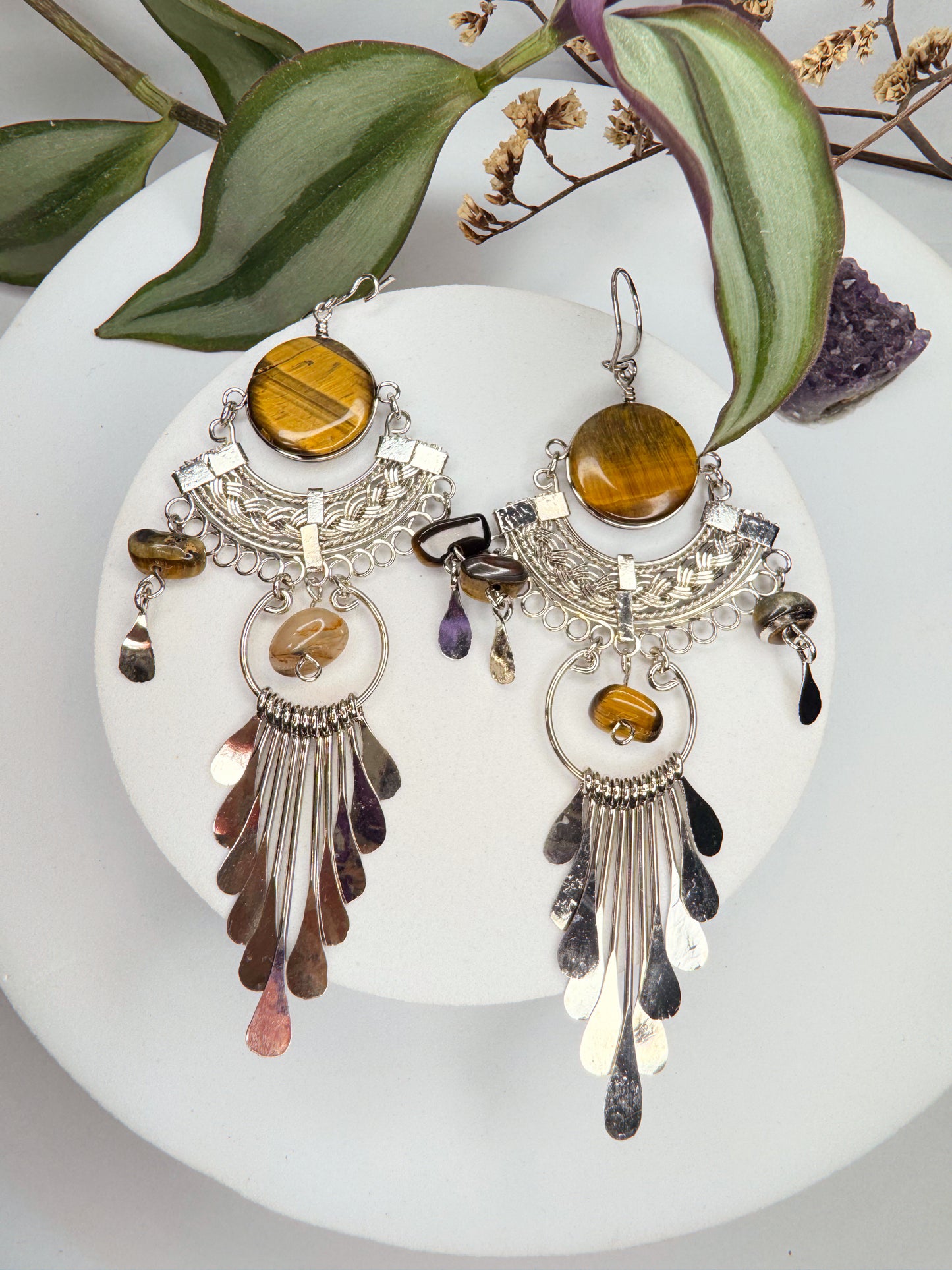 Brinco Nostalgia Aço - Olho de Tigre