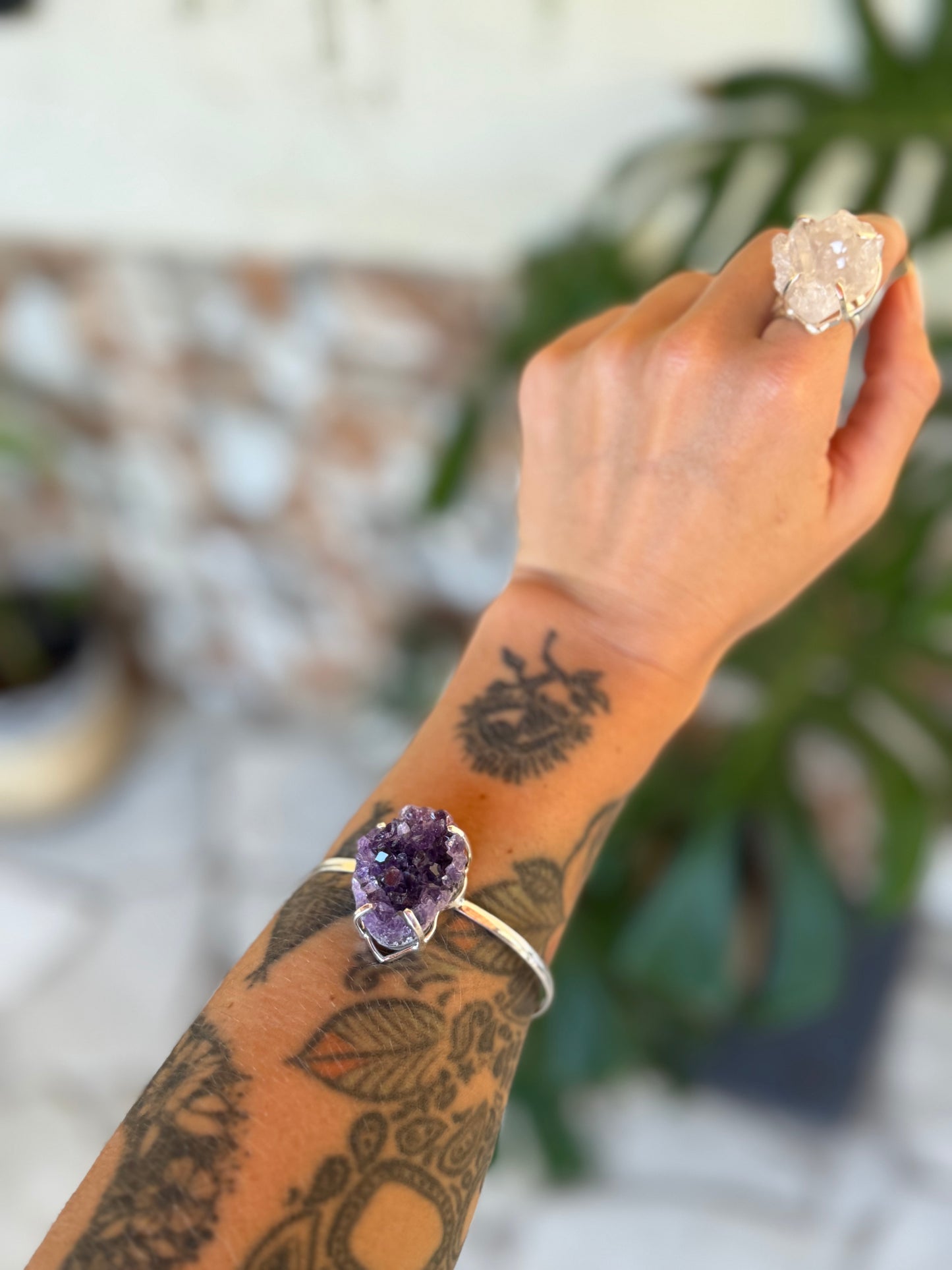 Bracelete titã - Drusa ametista