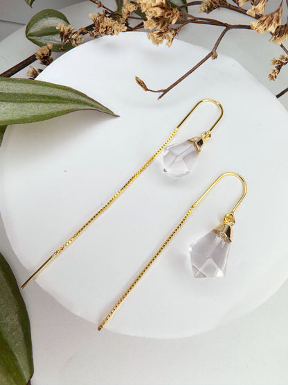 Brinco Netuno - Quartzo de cristal