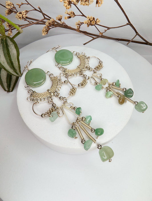 Brinco nostalgia - Quartzo verde