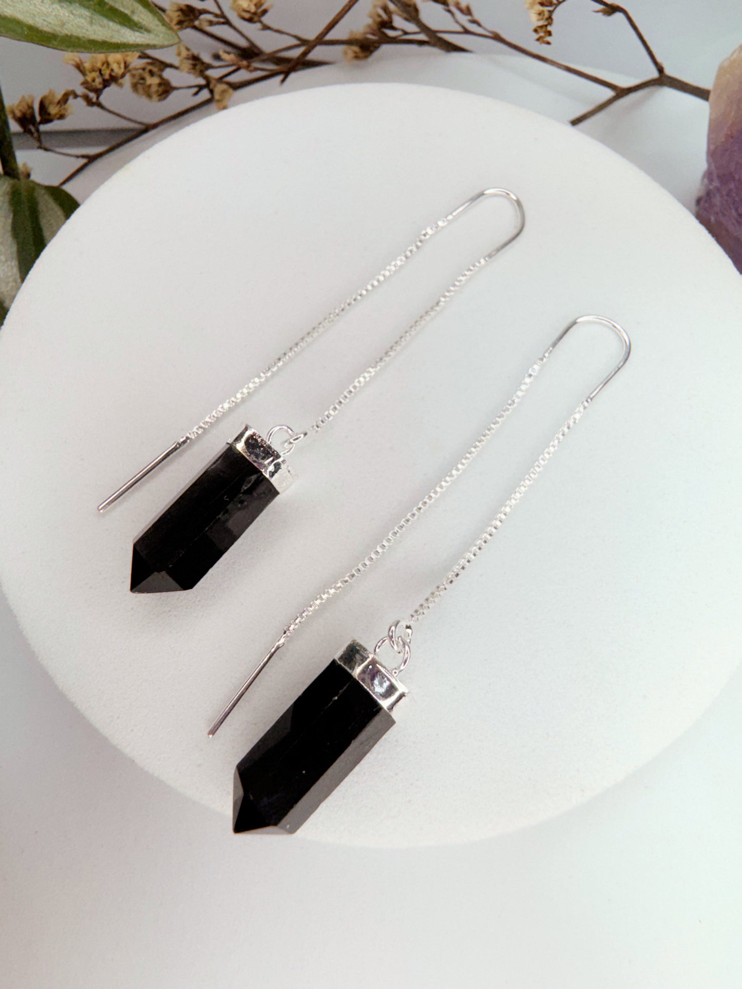 Brinco zen - Ônix lapidado