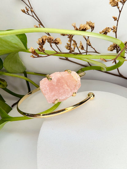 Bracelete estrela - Quartzo rosa