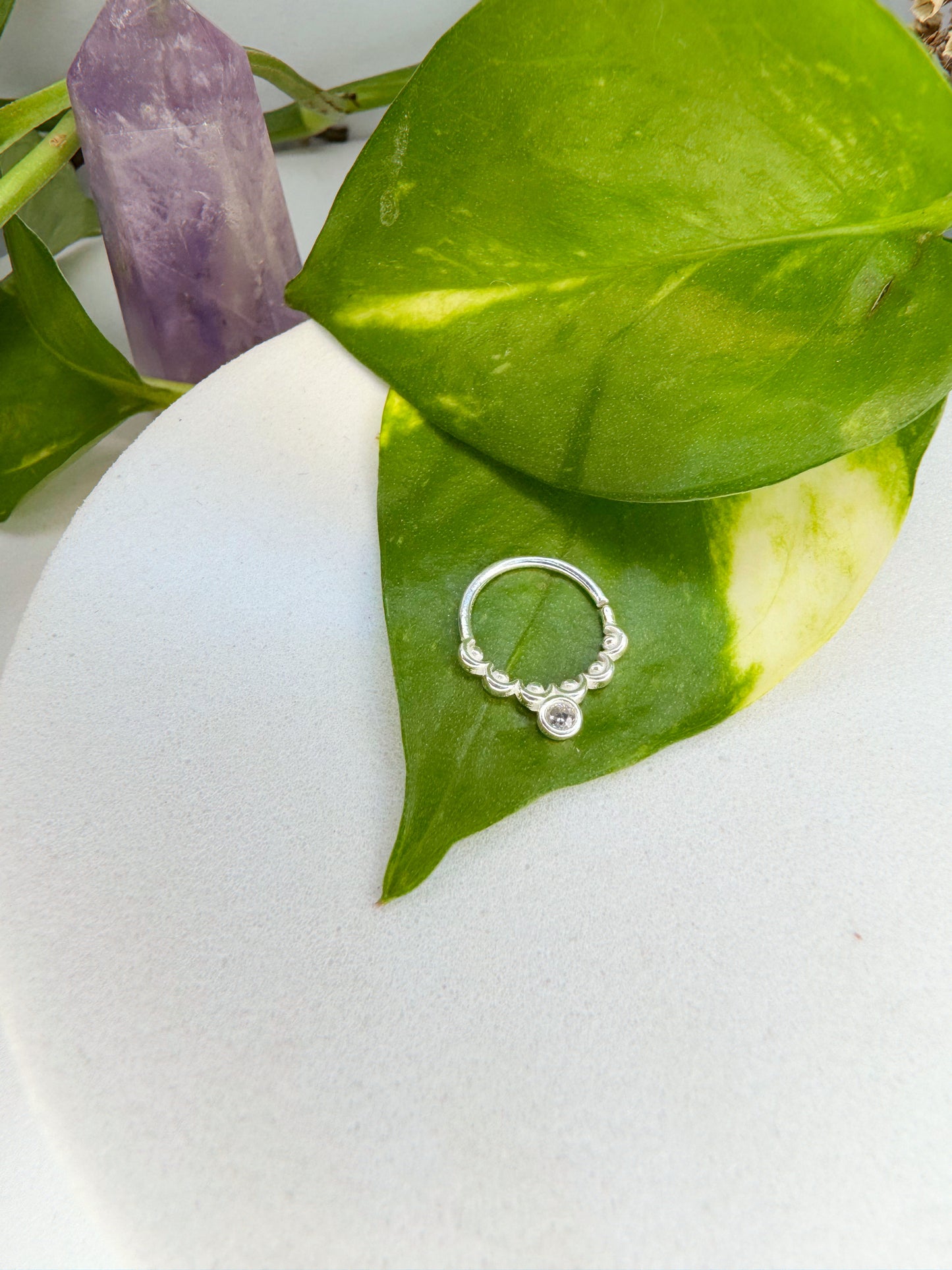 Piercing clareza - Prata 925