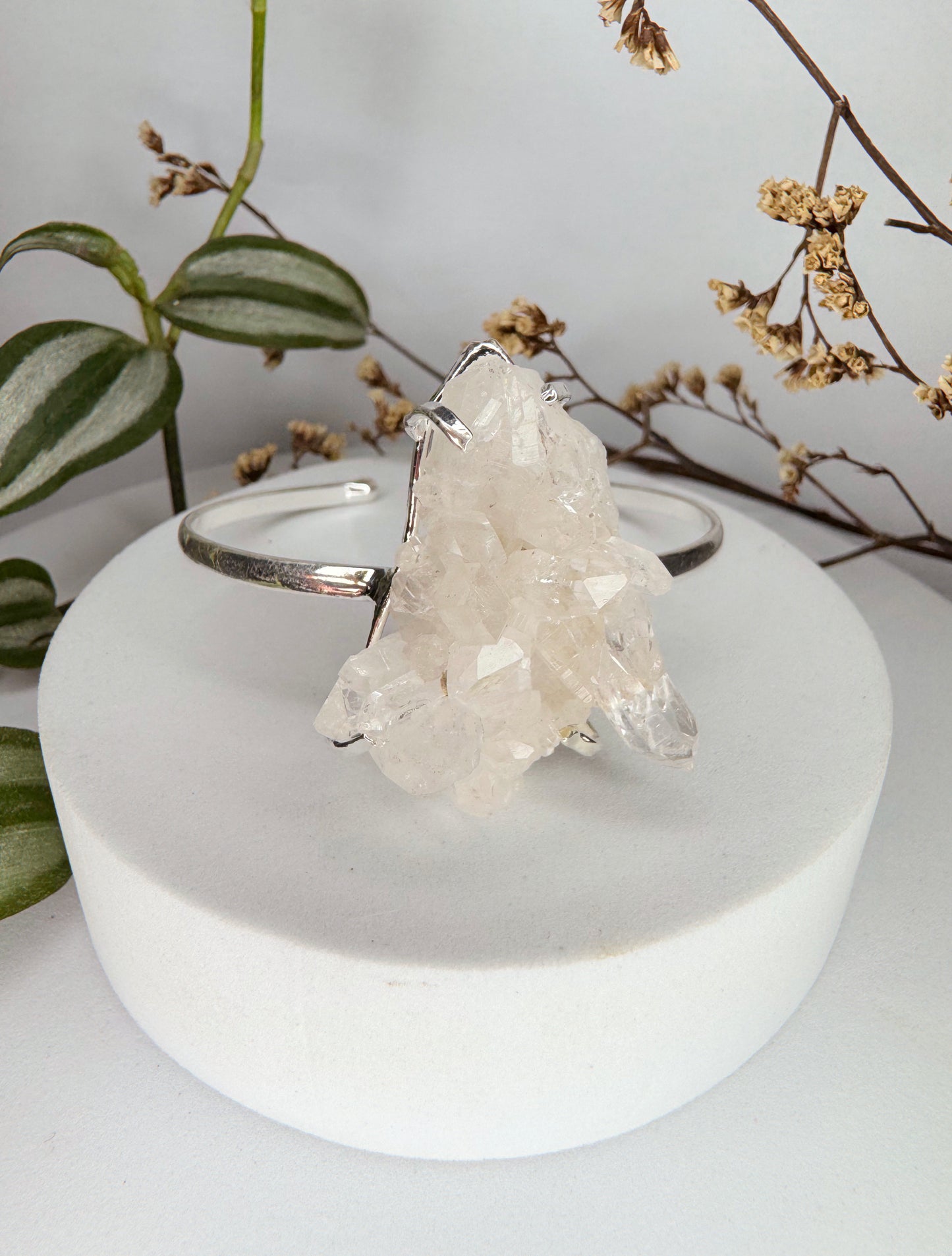 Bracelete titã - drusa de cristal