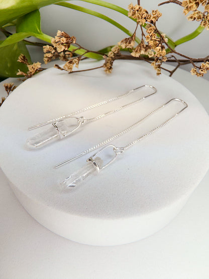 Brinco zen - Quartzo de Cristal