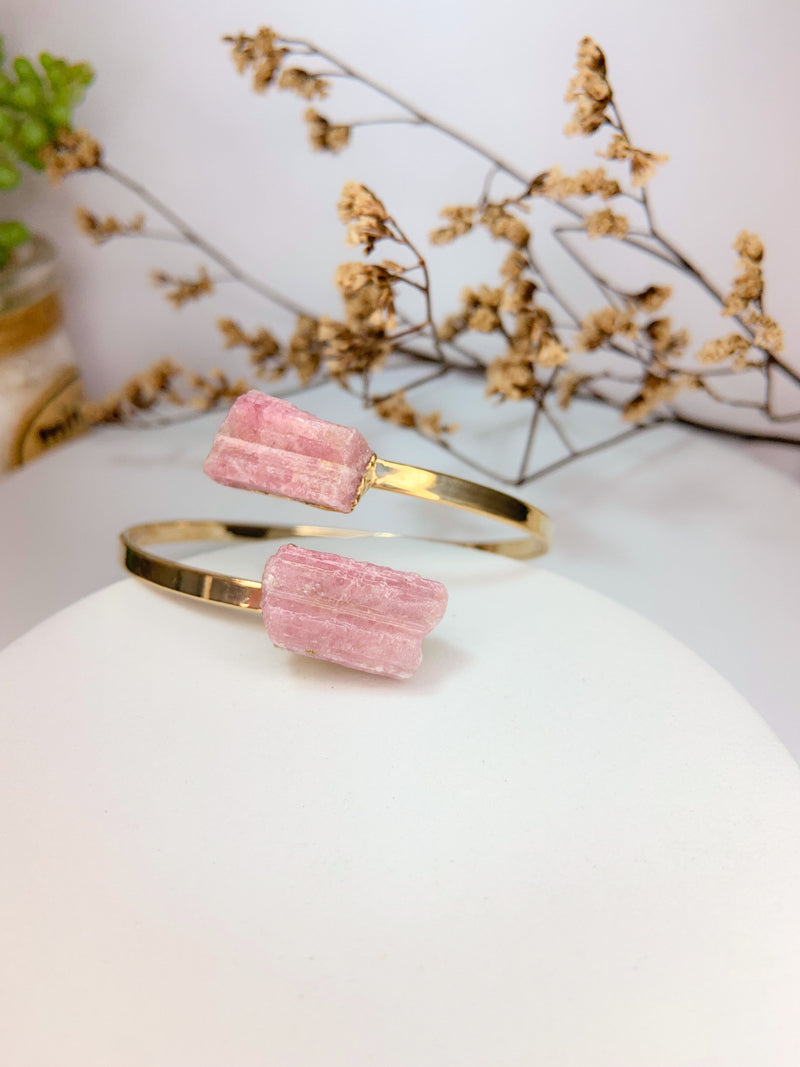 Bracelete - turmalina rosa