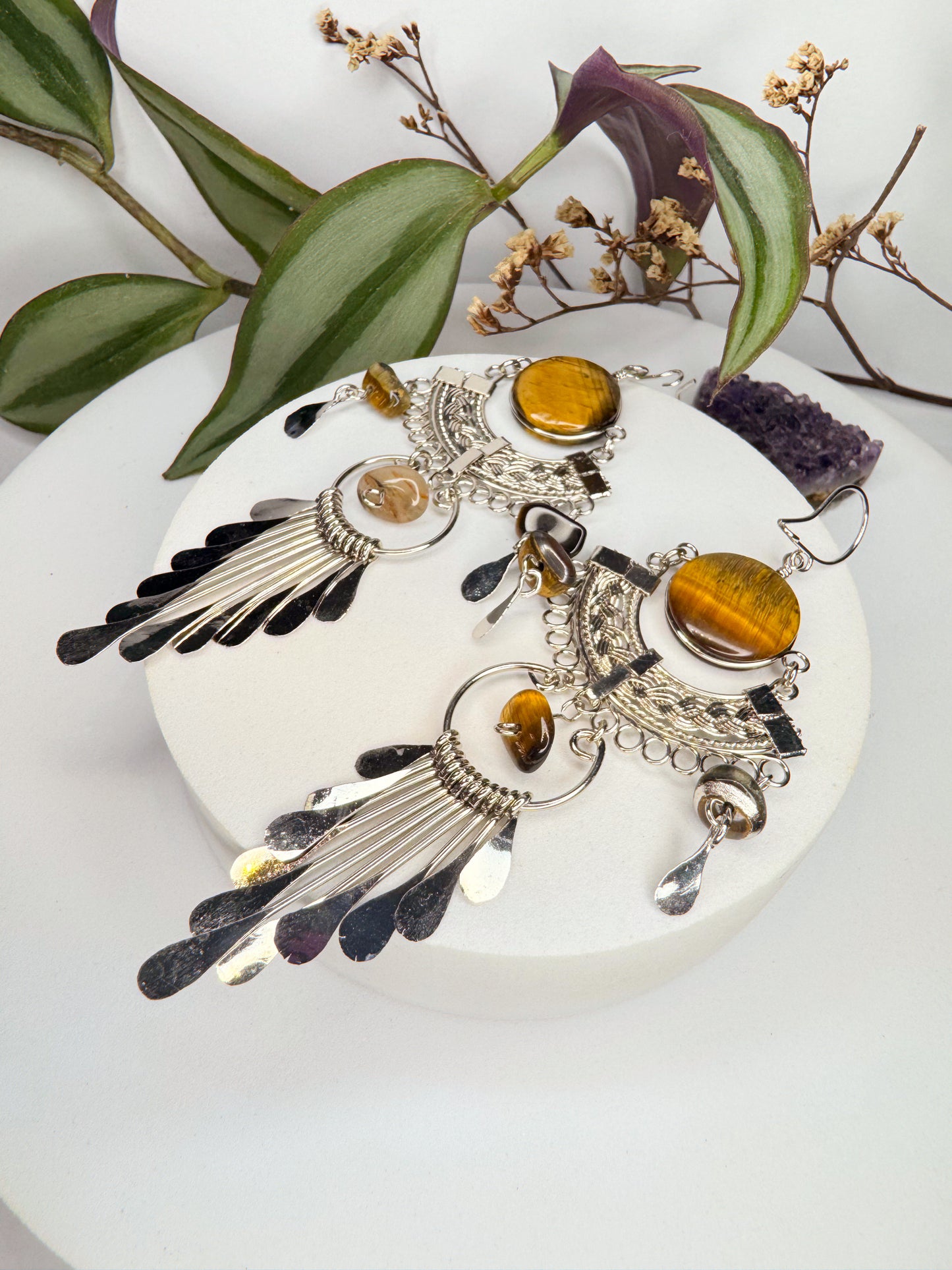 Brinco Nostalgia Aço - Olho de Tigre