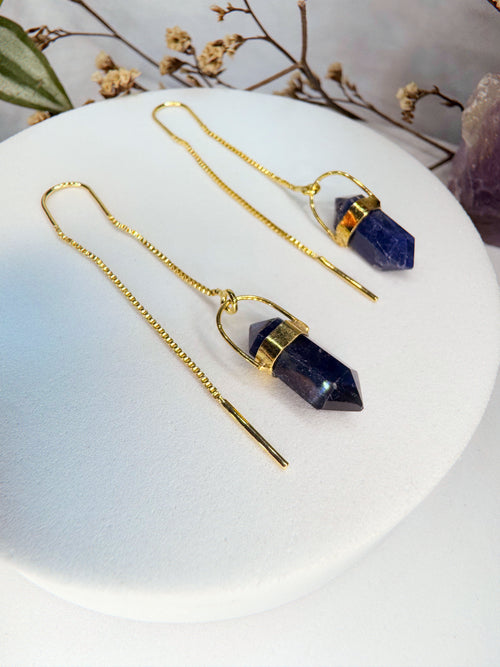 Brinco zen - Sodalita lapidada