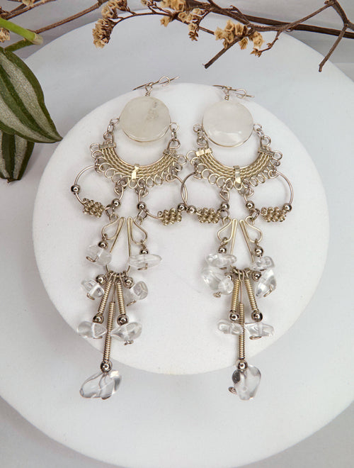 Brinco Nostalgia - Quartzo transparente