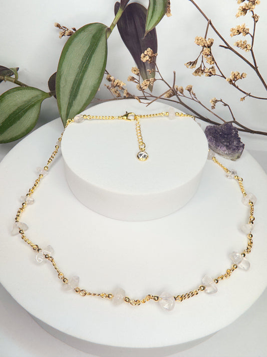 Choker Luar - Quartzo Transparente