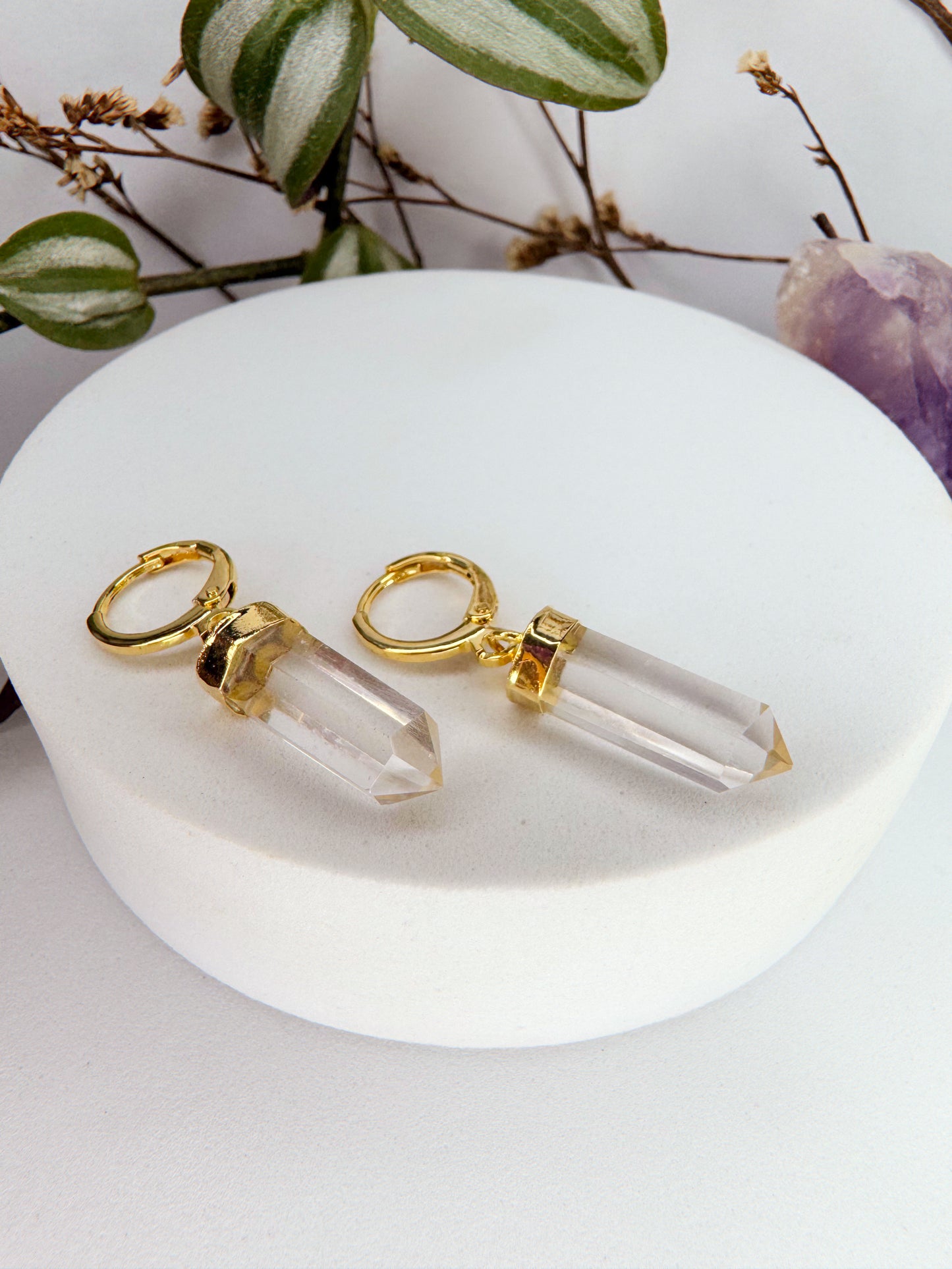 Brinco Júpiter - Quartzo de cristal