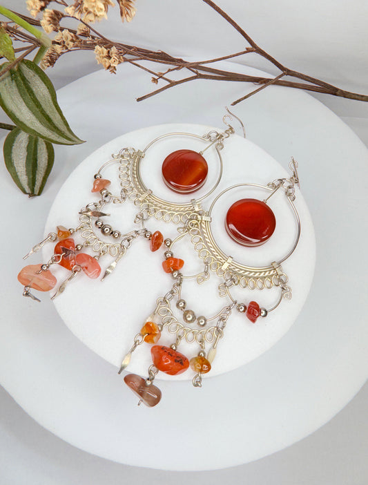 Brinco nostalgia - Cornalina