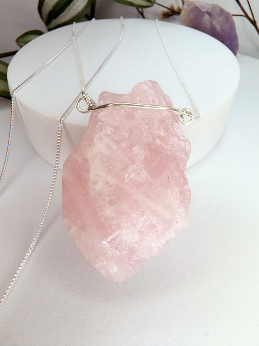 Colar Atmosfera - Quartzo rosa