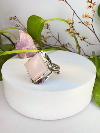 Anel Aura - Quartzo rosa