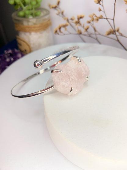 Bracelete estrela - Quartzo rosa