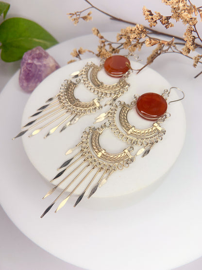 Brinco Nostalgia - Cornalina