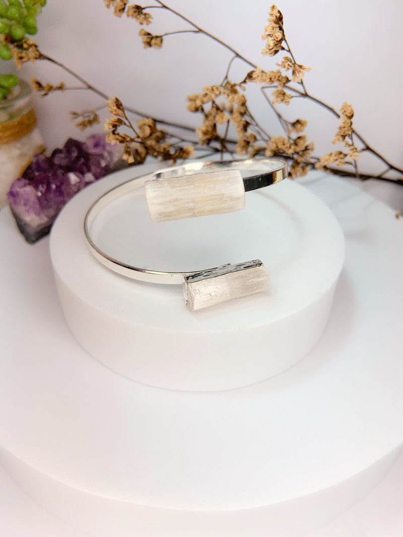 Bracelete - selenita branca