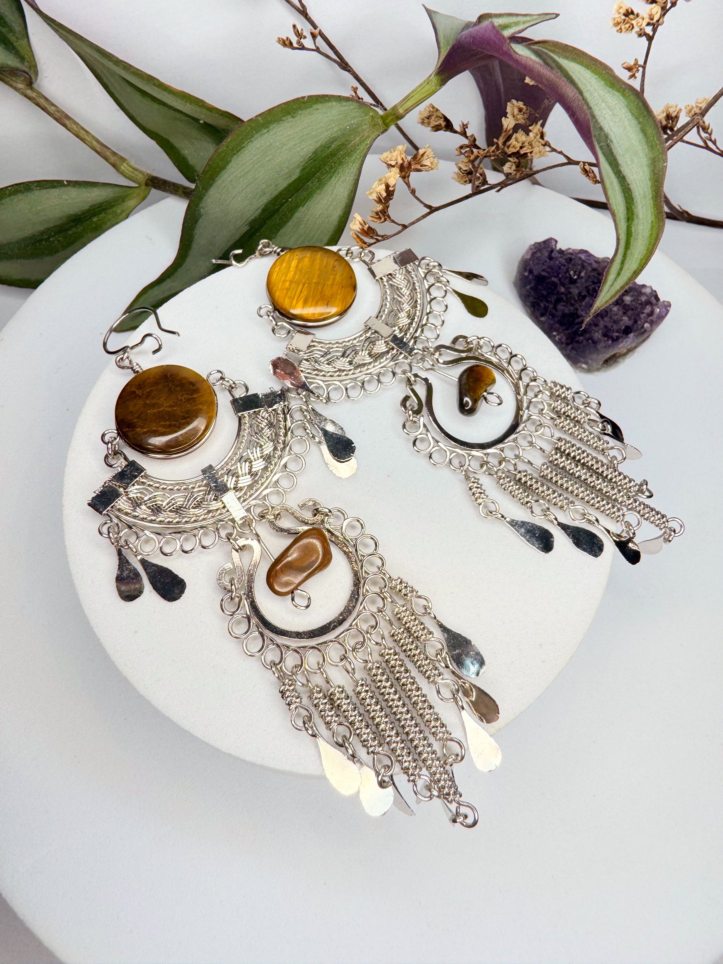 Brinco Nostalgia Aço - Olho de Tigre