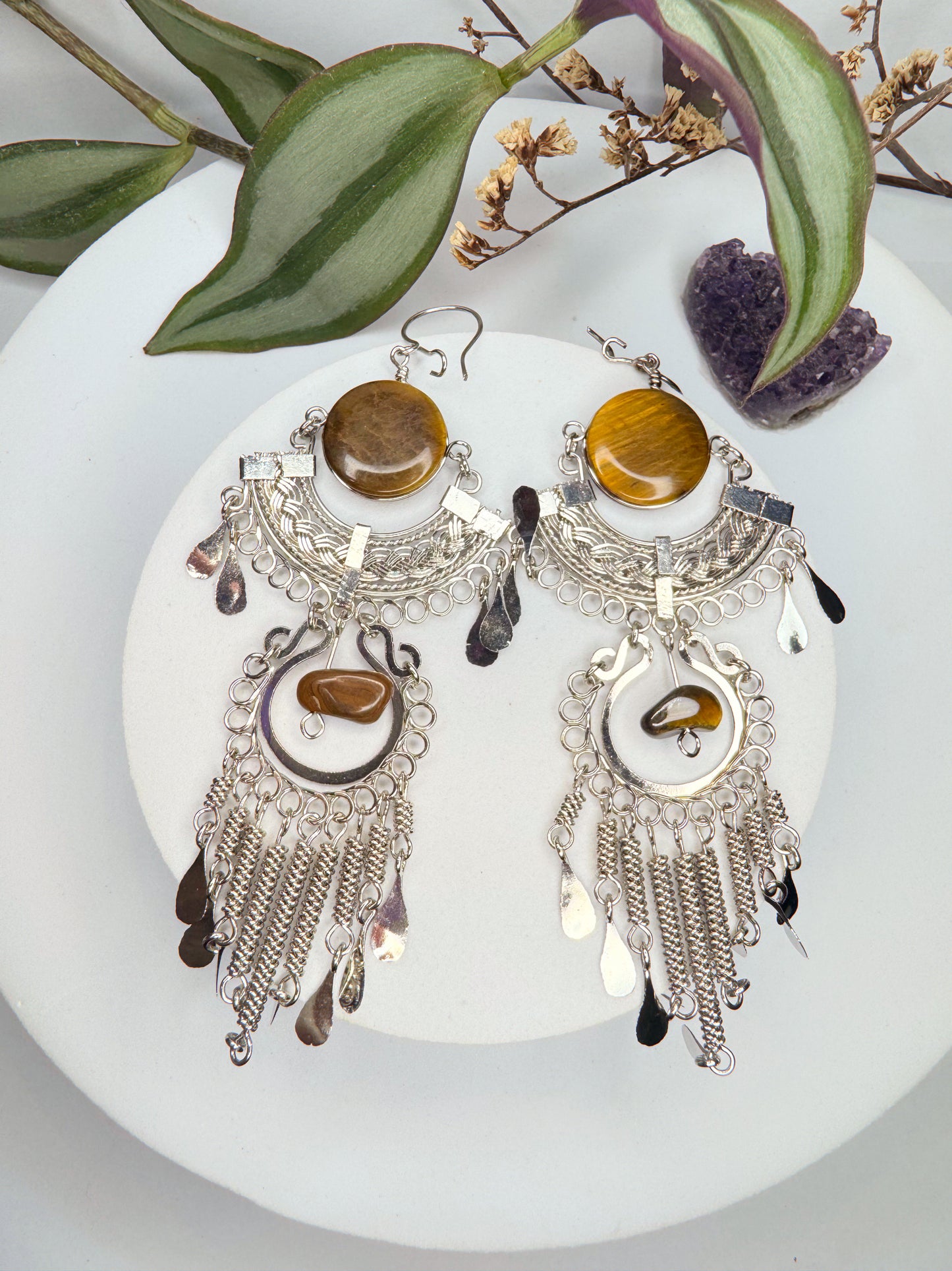 Brinco Nostalgia Aço - Olho de Tigre