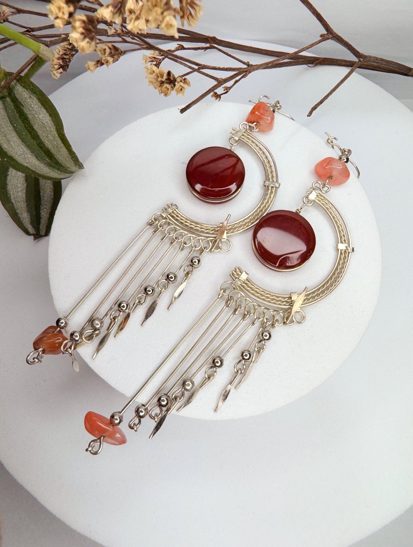 Brinco nostalgia - Cornalina