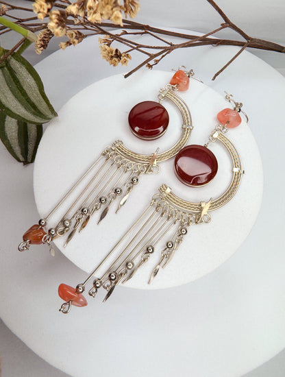 Brinco nostalgia - Cornalina