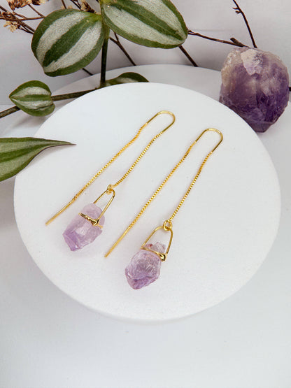 Brinco zen - Ametista bruto